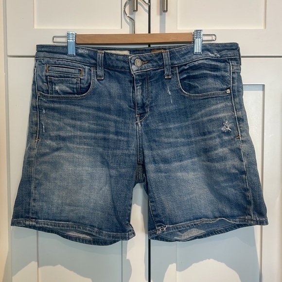 Pilcro and the Letterpress Women's Lightly Distressed Denim Shorts Size 29 - Picture 14 of 16
